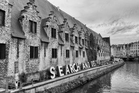 Groot Vleeshuis Gent - Foto - schwarz-weiß